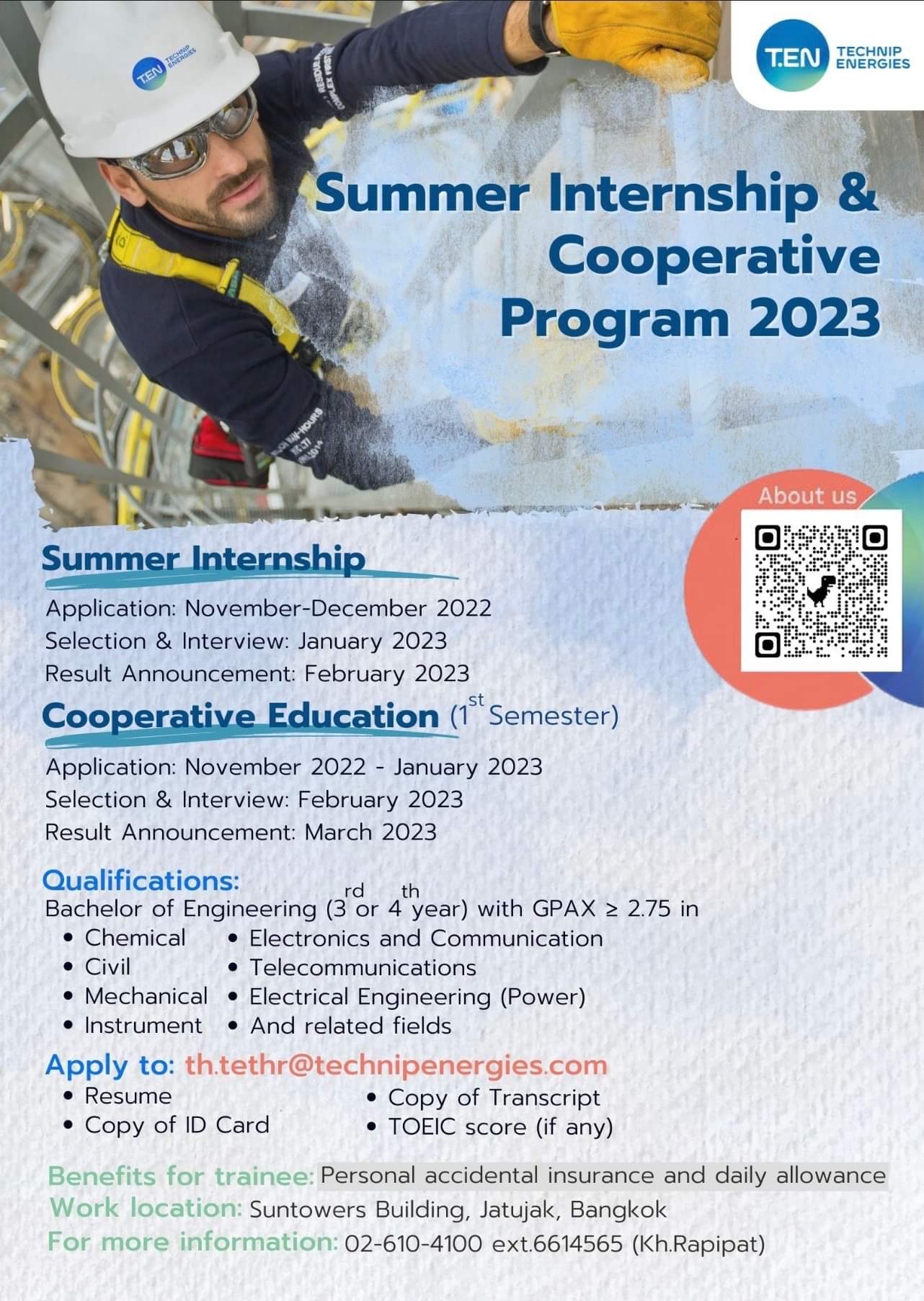 Summer Internship & Cooperative Program 2023 CWIE PSU